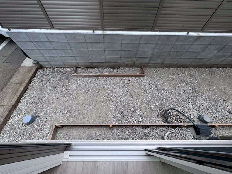 クレールムサシ ベランダ