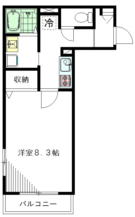 ＹＯＳＨＩＤＡ（ヨシダ） 202号室 間取り