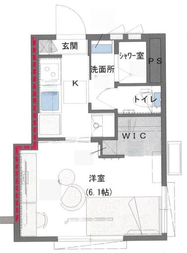 シャーメゾン・エム 101号室 間取り