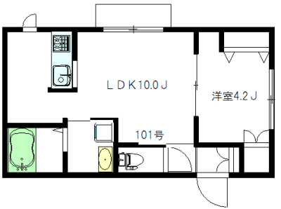 高円寺ヒルズ 101号室 間取り