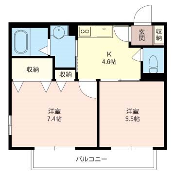 MAISON静琶（メゾンセイワ） 103号室 間取り