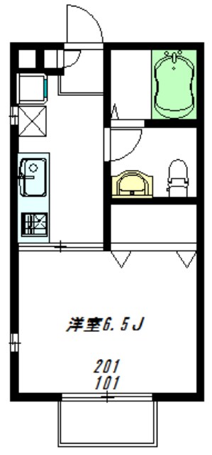 CASA M（カーサエム） 101号室 間取り