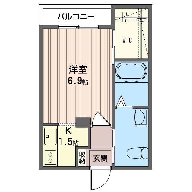クレストパーク 202号室 間取り