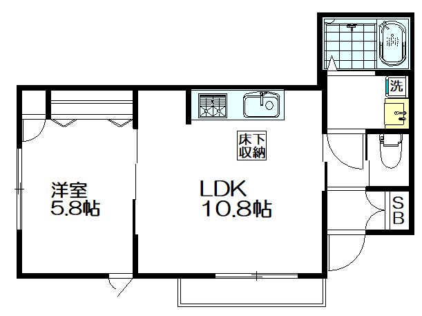 ＢＥＩＧＥ杉並井荻（ベージュ） 102号室 間取り