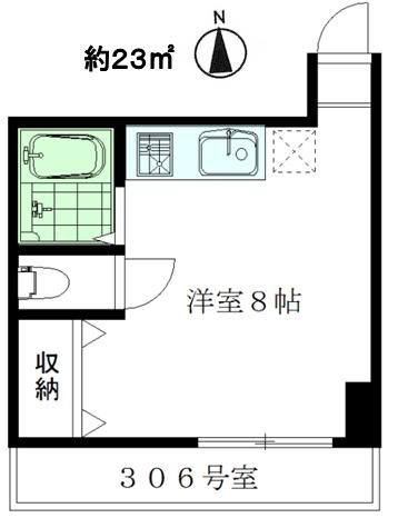 ハイムハラシマ 306号室 間取り