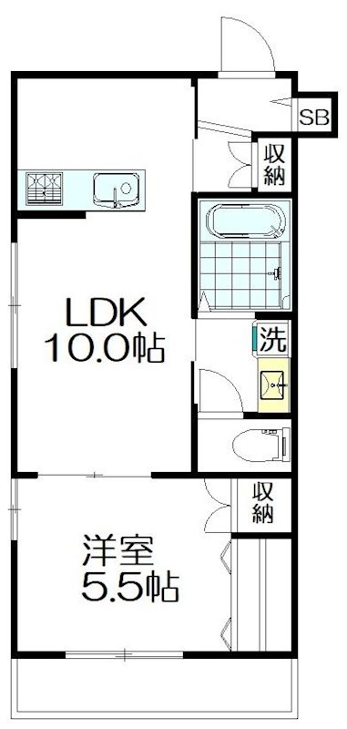 グランマーレ西荻 303号室 間取り