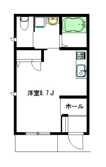 ベルテ下丸子 101号室 間取り