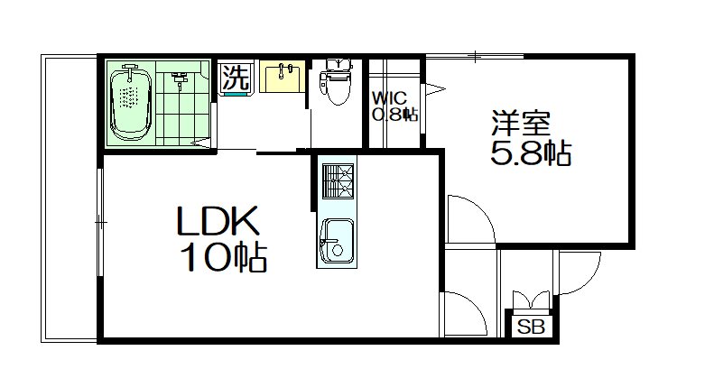 ドムスNY・杉並  301号室 間取り