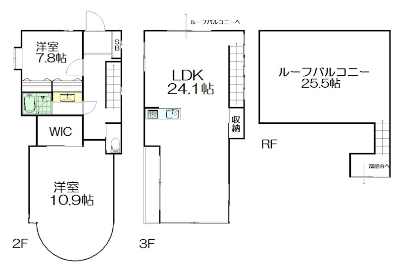 カーサとりーご 203号室 間取り