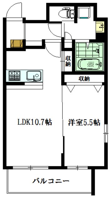 ミノマルビル 401号室 間取り