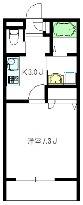 パティオ高円寺A 201号室 間取り