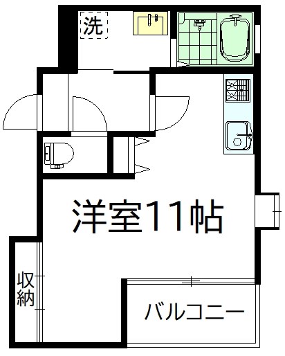 TS代沢 105号室 間取り