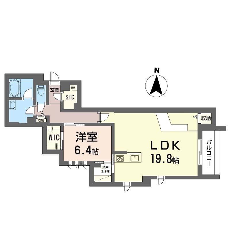リバイスツー 202号室 間取り