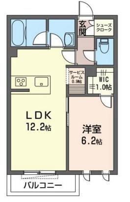 PINE　STIGE梅里（パインステージ） 102号室 間取り
