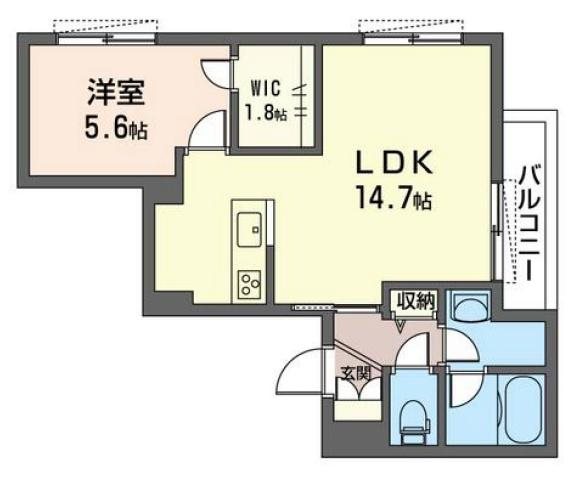 クレオール中野 203号室 間取り