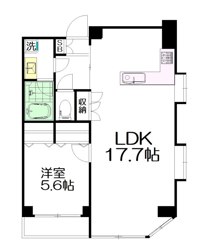 アクサスジーベック秋葉原 1101号室 間取り