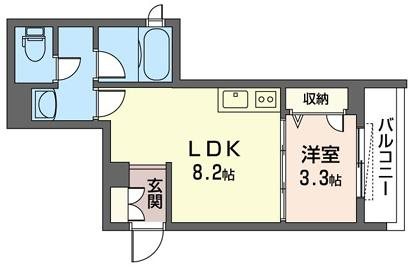 クレオール中野 103号室 間取り