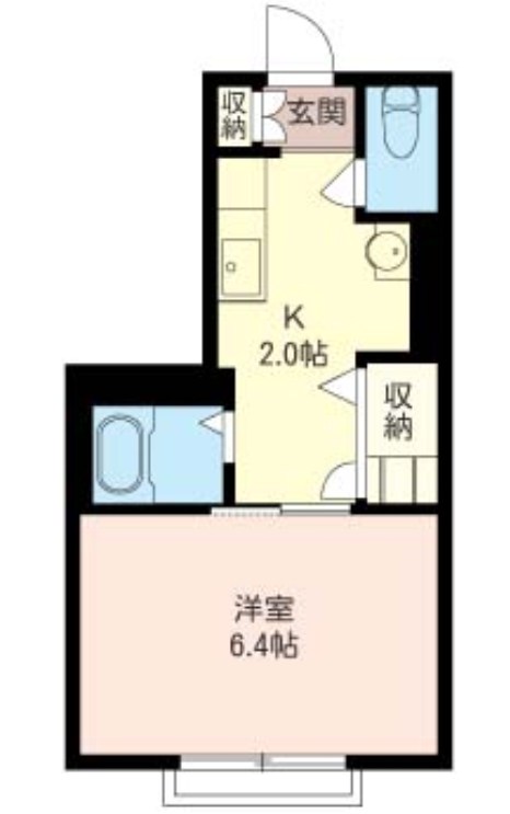 アゼリアＢ 202号室 間取り