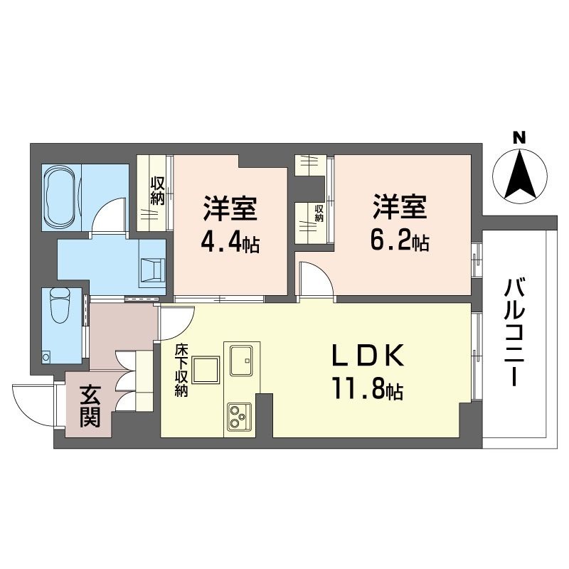 仮）世田谷区世田谷1丁目シャーメゾン 101号室 間取り