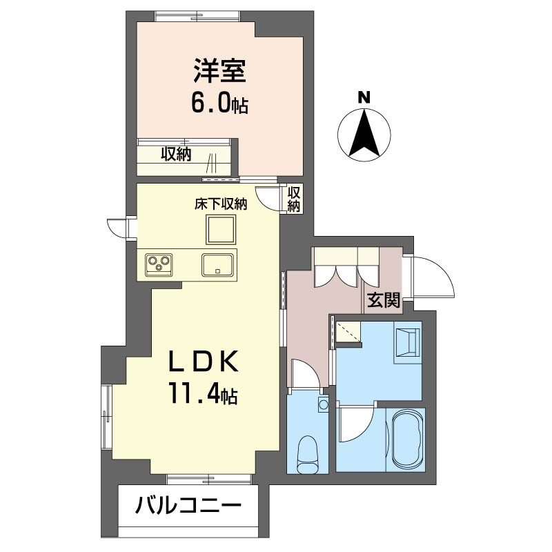 仮）世田谷区世田谷1丁目シャーメゾン 105号室 間取り