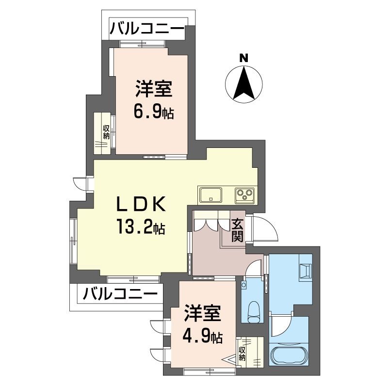 仮）世田谷区世田谷1丁目シャーメゾン 303号室 間取り