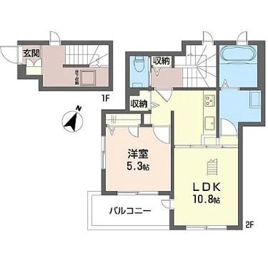 ソレイユ井の頭 201号室 間取り