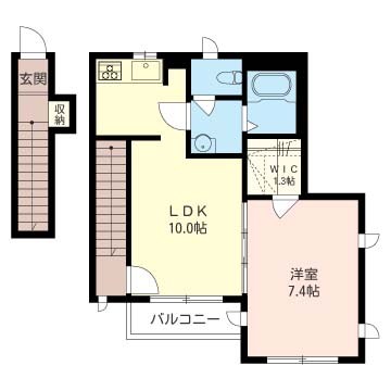 グラシア下北沢 202号室 間取り