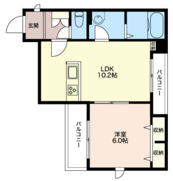 ヴィラデルソル高円寺北 303号室 間取り