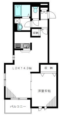 CASA ROSA（カサローザ） 301号室 間取り