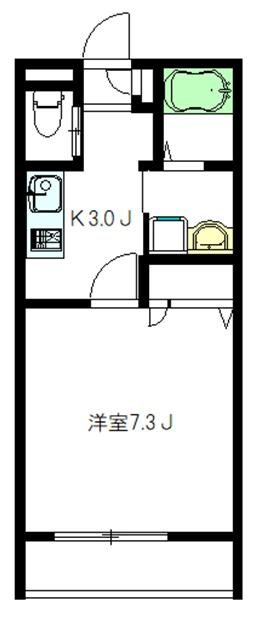 パティオ高円寺A 203号室 間取り