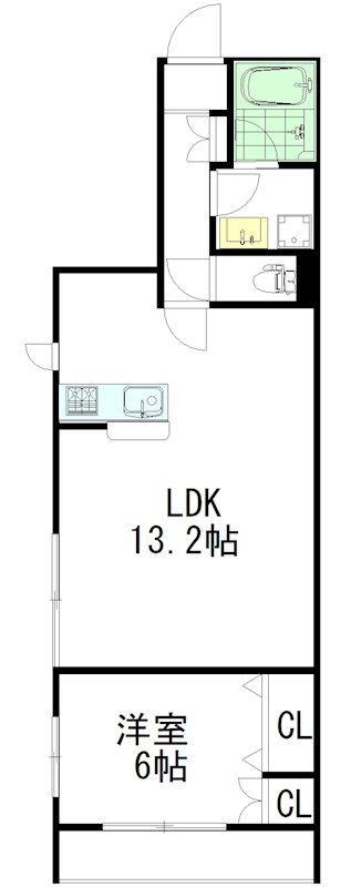 けやきメゾン 101号室 間取り