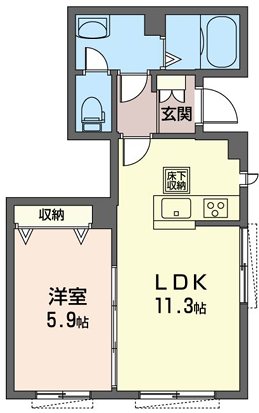 パルティーレ 101号室 間取り