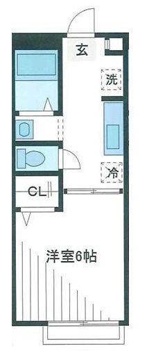 プラティーク三鷹 205号室 間取り