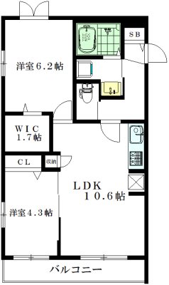 パティオ高井戸A 101号室 間取り