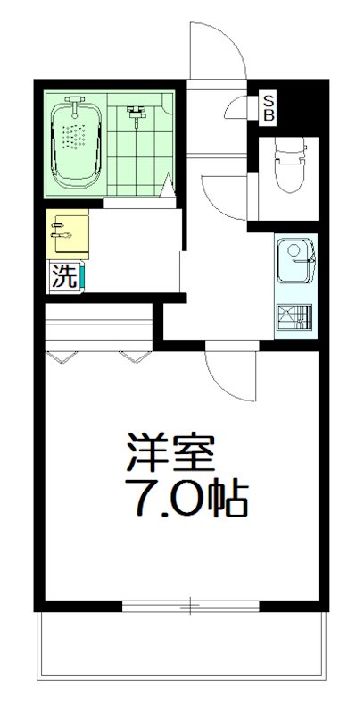 メゾンクリスタル壱番館 107号室 間取り