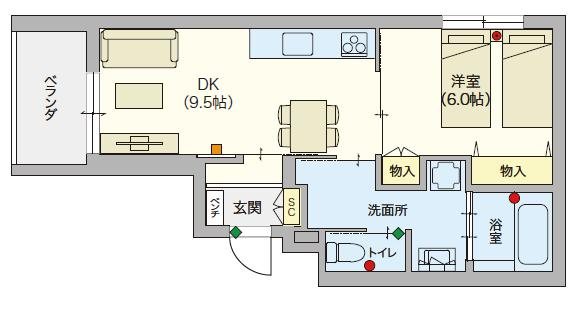 ヘーベルVillage 南林間　～サンボナール～ 201号室 間取り