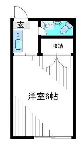 藤の木ハイツ 203号室 間取り