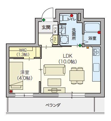 ヘーベルVillage目黒東が丘 202号室 間取り