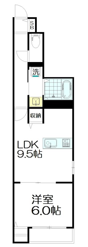 Garten　Haus(ガルデンハウス) 102号室 間取り