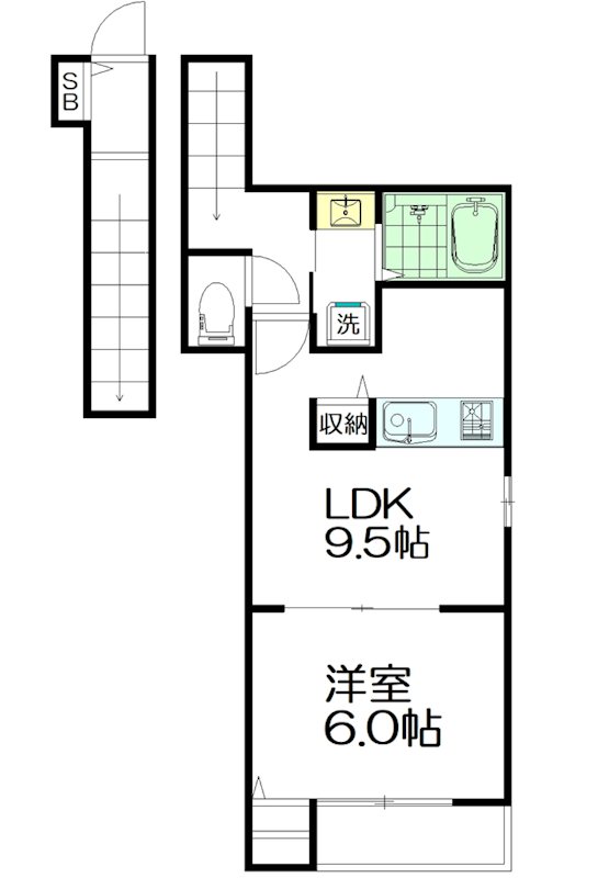 Garten　Haus(ガルデンハウス) 202号室 間取り