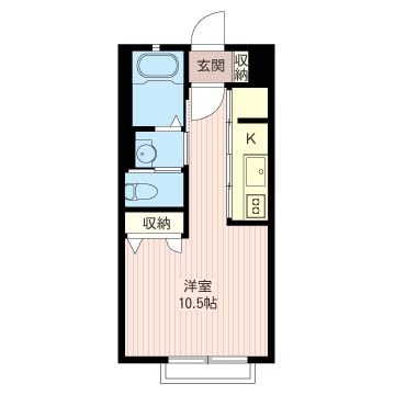 palette B（パレットB） 102号室 間取り