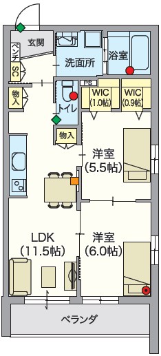 たからまちVillage 302号室 間取り