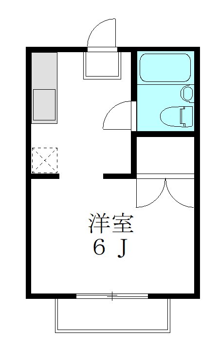 代田サンハイツ 201号室 間取り
