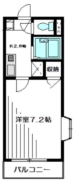メゾン駒場東大前  202号室 間取り