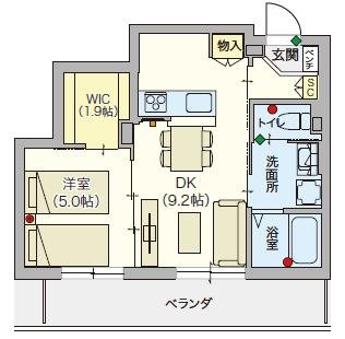 ヘーベルVillage目黒東が丘 102号室 間取り
