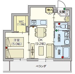 ヘーベルVillage目黒東が丘 203号室 間取り