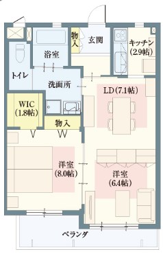コンフォート光が丘 203号室 間取り