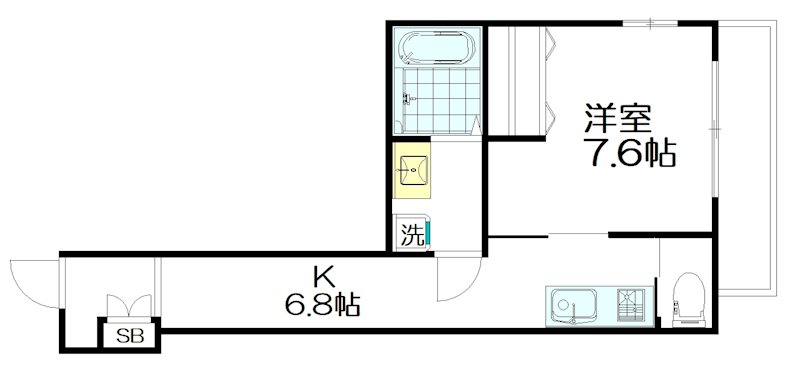 クライス高円寺 202号室 間取り