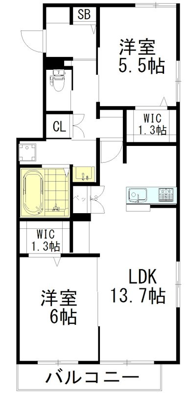 Ｃａｓａ　Ａｃｅｒｏ 102号室 間取り