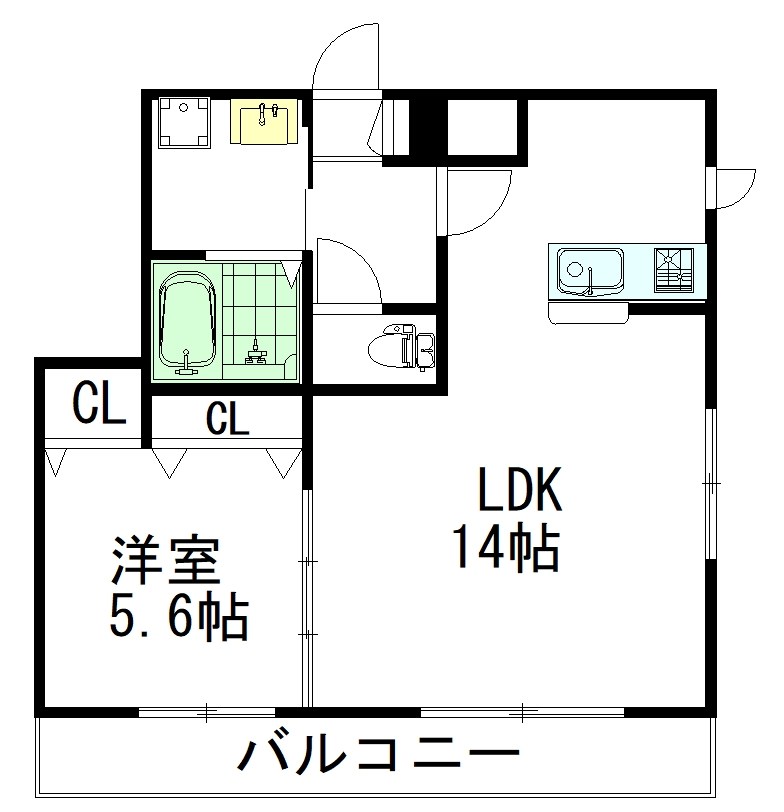 プラネット 202号室 間取り